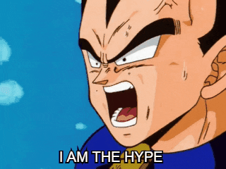Hype Vegeta Dragon Ball Z GIF