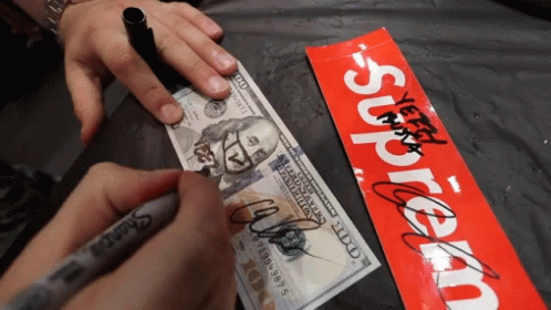 Hypebeast Supreme Autograph GIF