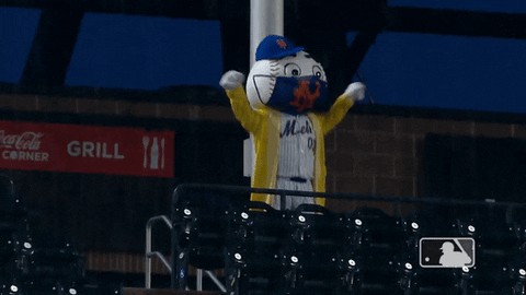 Hyper Mr Met Jumping GIF