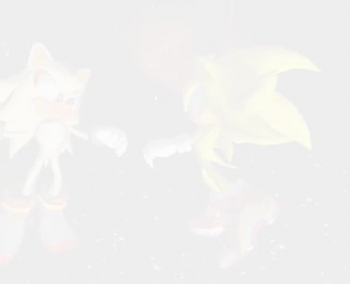 Hyper Sonic And Hyper Shadow Handshake GIF