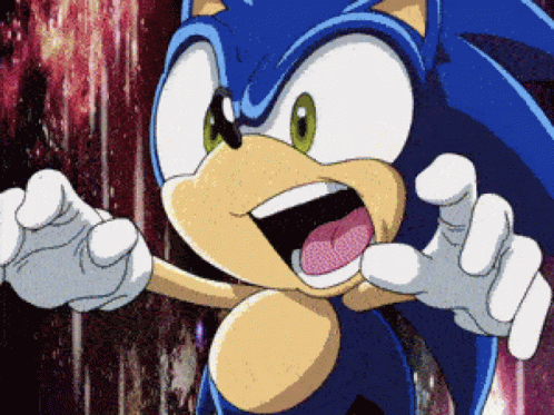 Hyper Sonic Charging Epic Fight GIF