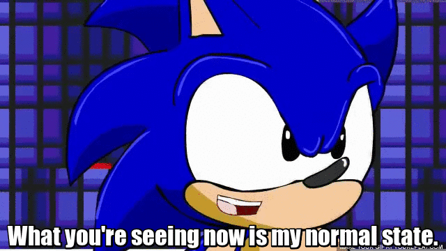 Hyper Sonic Normal State Sonic GIF
