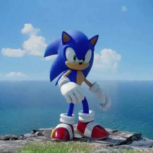 Hyper Sonic Shocked Surprised Look GIF
