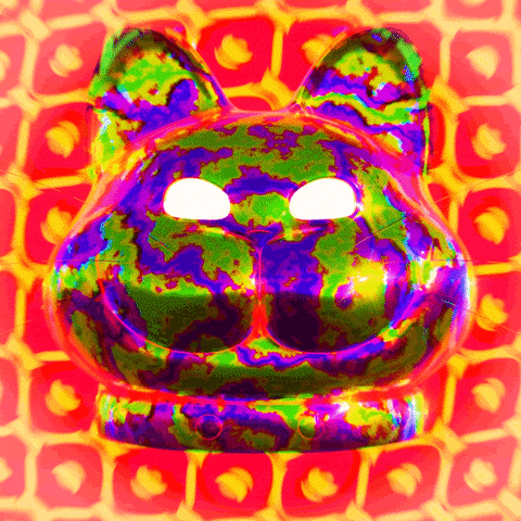 Hypno Blinking Eyes Cat GIF