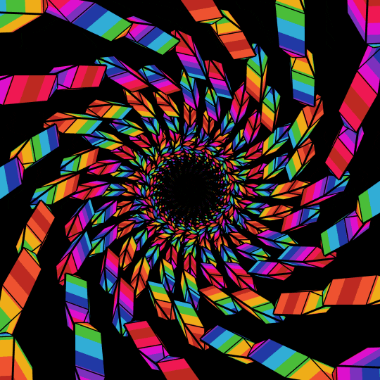 Hypno Geometric Hexaqgon GIF