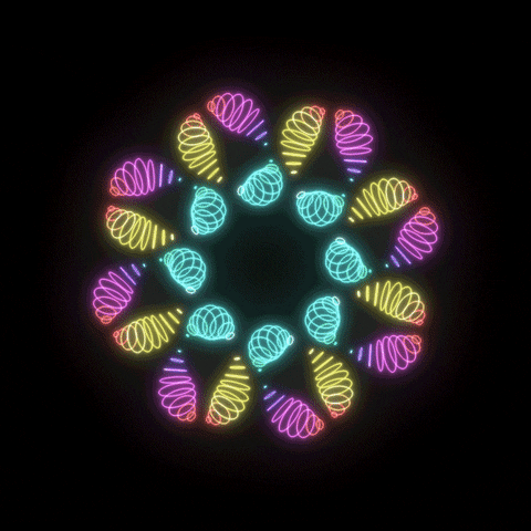 Hypno Glowing Worm Loop GIF