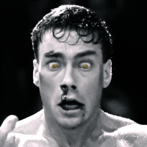 Hypno Van Damme Bloody Nose GIF