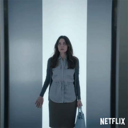 Hypnotic Kate Siegel Inside Elevator GIF