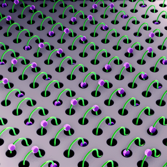 Hypnotic Optical Illusion 3d Jumping Pinballs GIF