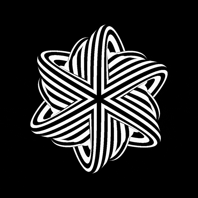 Hypnotic Optical Illusion Abstract Circle Pattern GIF