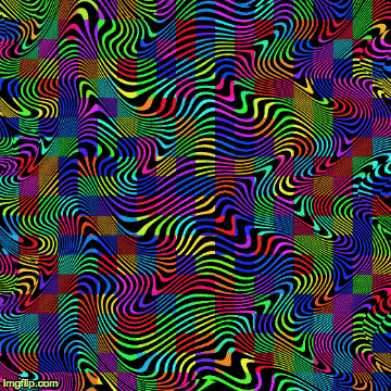 Hypnotic Optical Illusion Abstract Digital Art GIF