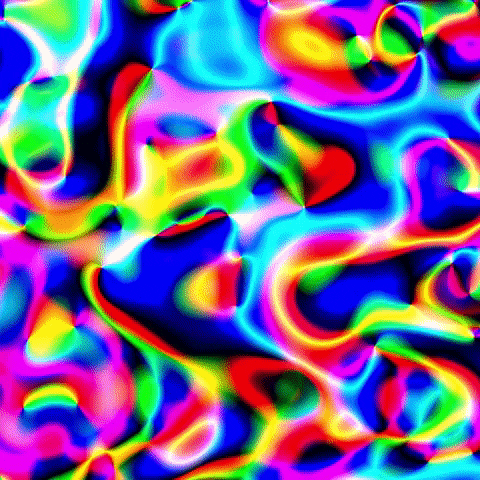 Hypnotic Optical Illusion Abstract Melted Rainbow GIF