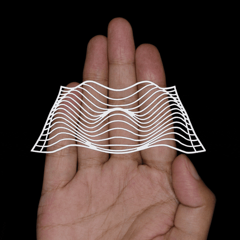 Hypnotic Optical Illusion Amazing Transparent Wave GIF