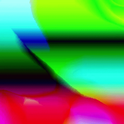 Hypnotic Optical Illusion Bright Rainbow Design GIF