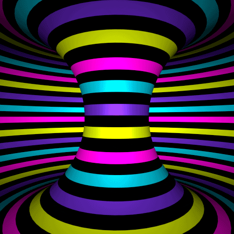Hypnotic Optical Illusion Futuristic Art GIF