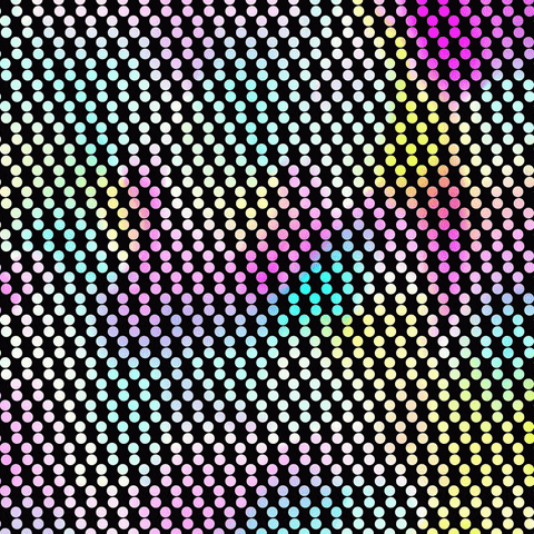 Hypnotic Optical Illusion Monochromatic Geometrical Design GIF