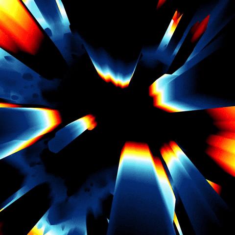 Hypnotic Optical Illusion Rainbow Space Hole GIF