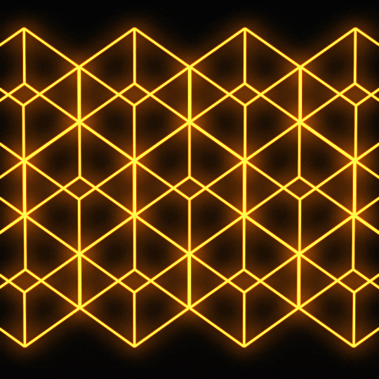 Hypnotic Optical Illusion Spinning Cubes GIF