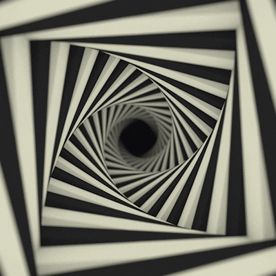 Hypnotic Optical Illusion Spinning Spiral Loop GIF