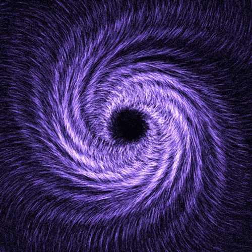 Hypnotic Spiral Black Center Purplish White Whirlwind GIF