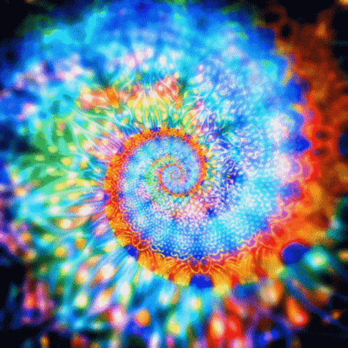 Hypnotic Spiral Colorful Mandala GIF