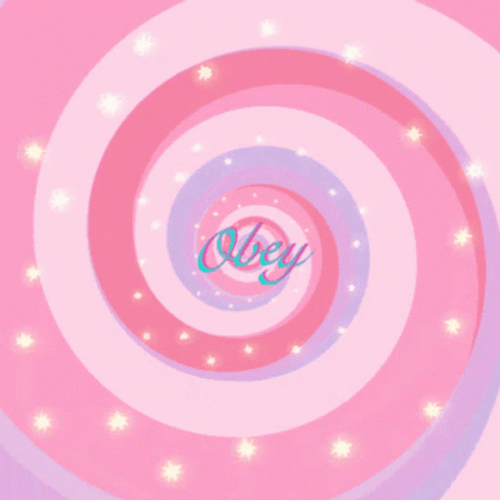 Hypnotic Spiral Pink And Lavender Obey GIF