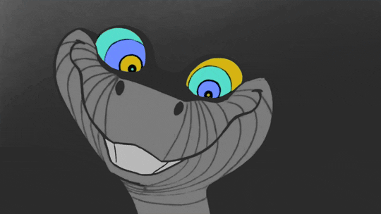 Hypnotize Multicolored Snake Eyes GIF