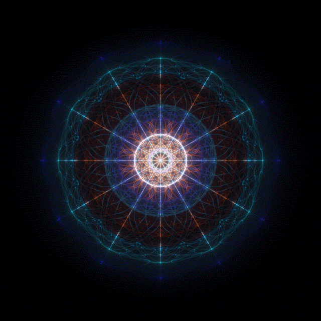 Hypnotranscendent Glow Mandala GIF