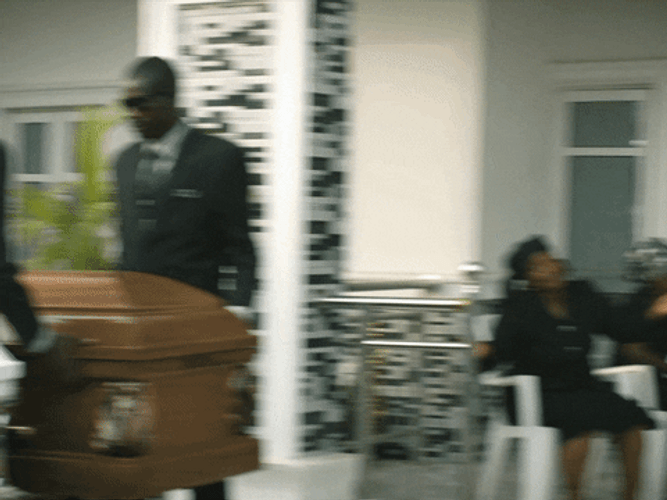 Hysterical Lady Starting Fight At Funeral GIF