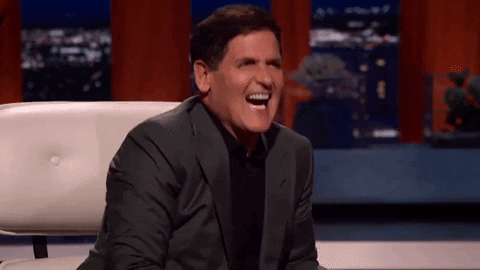 Hysterical Laughing Mark Cuban GIF