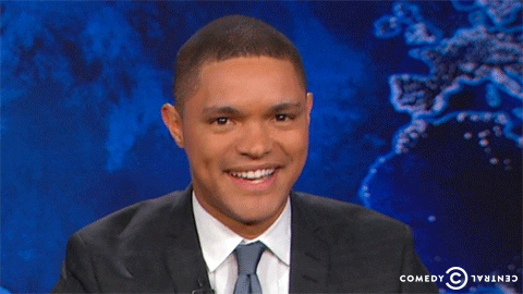 Hysterical Laughing Trevor Noah GIF