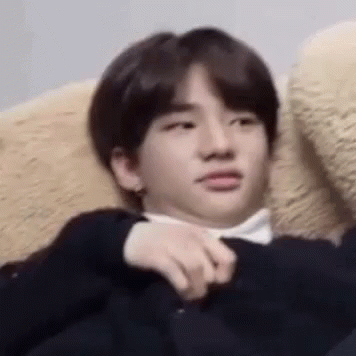 Sassy Korean Rapper Hyunjin Relaxing GIF