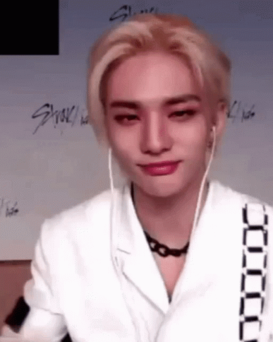 Dashing Hyunjin Shoulder Shrug GIF