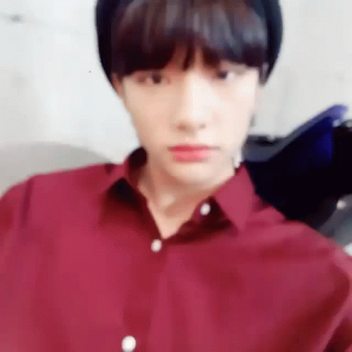 Hyunjin Close Up Wink GIF