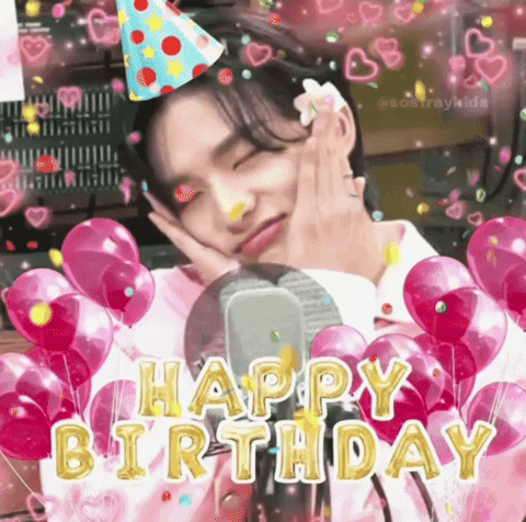 Hyunjin Happy Birthday Stray Kids GIF