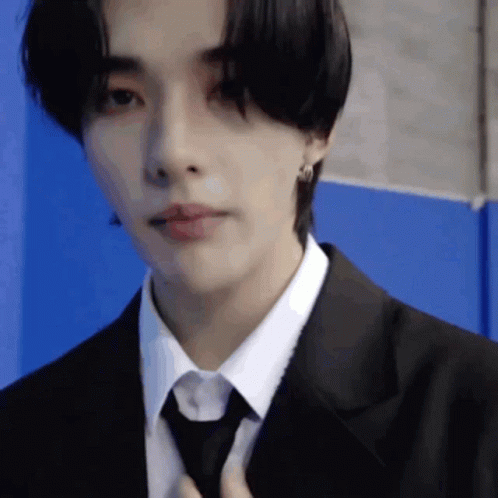 Hyunjin Skz Drinking Milk Tea GIF