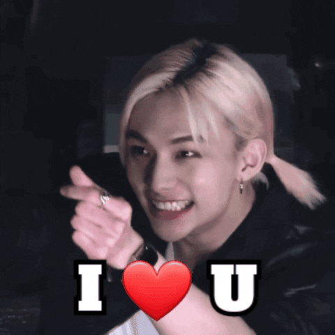 Hyunjin Stray Kids I Love You GIF