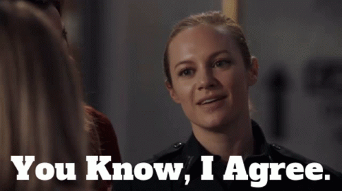 I Agree Maya Bishop GIF