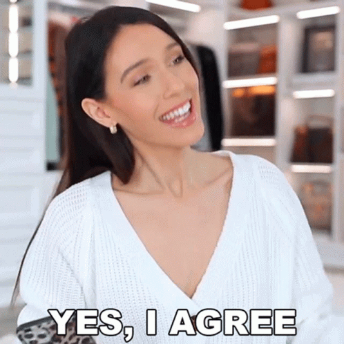 I Agree Yes Beautiful Lady GIF