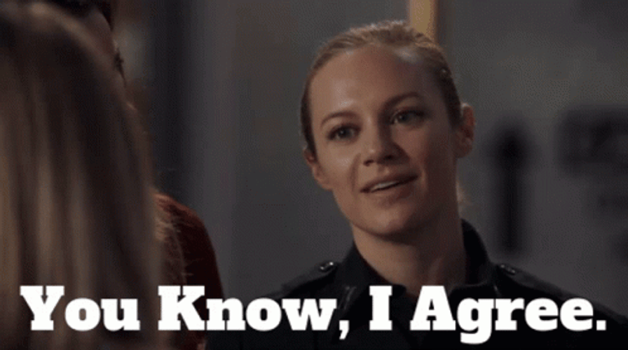 I Agree Maya Bishop GIF