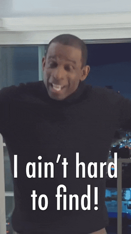I Ain't Hard To Find Coach Prime GIF