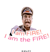 I Am Fire I Am The Fire Sticker Sticker GIF