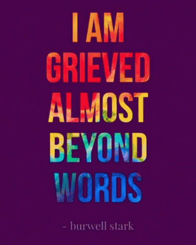 I Am Grieved Almost Beyond Words by Burwell Stark Poster