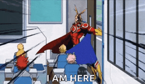 I Am Here All Might Gif GIF