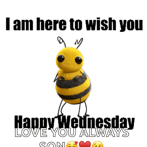 I Am Here Happy Blessed Wednesday GIF