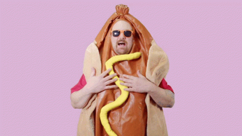 I Am Just A Simple Man In Sausage Costume GIF