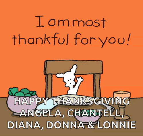I Am Most Thankful For You Happy Thanksgiving Snoopy GIF