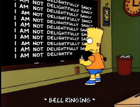 I Am Not Delightfully Saucy Bart Simpson GIF