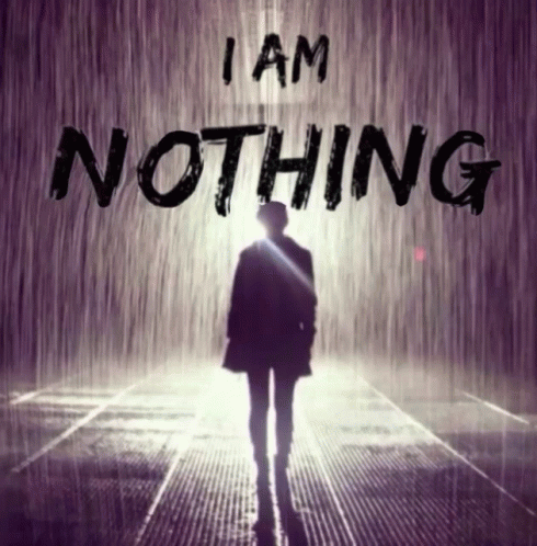 I Am Nothing Poster Silhouette