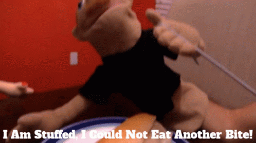 I Am So Full Couldn't Eat Another Bite GIF